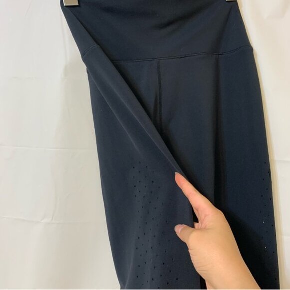 Buffbunny Collection Black Laser Cut Detail Leggings Small - Picture 2 of 9